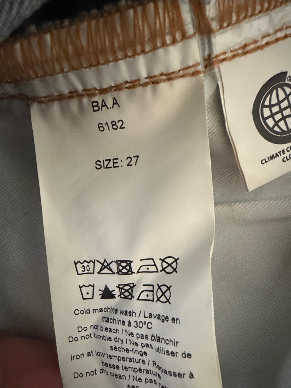 Ganni Light Blue Straight Leg Jeans - Picture 3 of 8